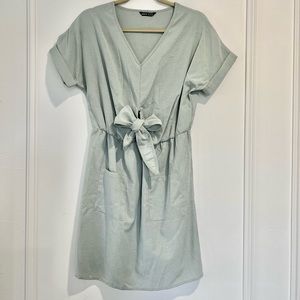 SHEIN Dress, Blue Front Tie